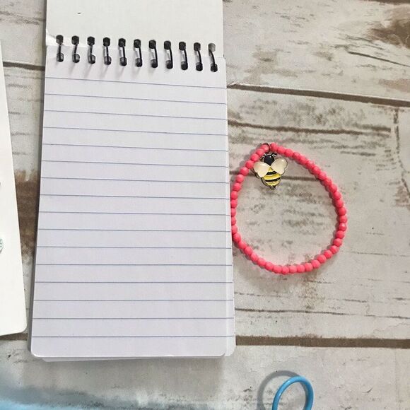 Initial P Bag Zipper Pouch Mini notebook hair accessories bracelet bundle monogr - Picture 6 of 6